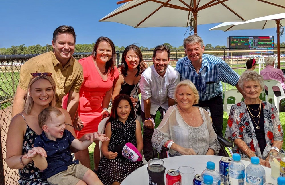 Family photo at Pinjarra