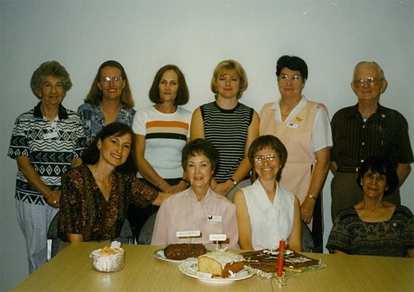 Photo of St John of God Murdoch Hospital’s “Muffin Club” circa 1996