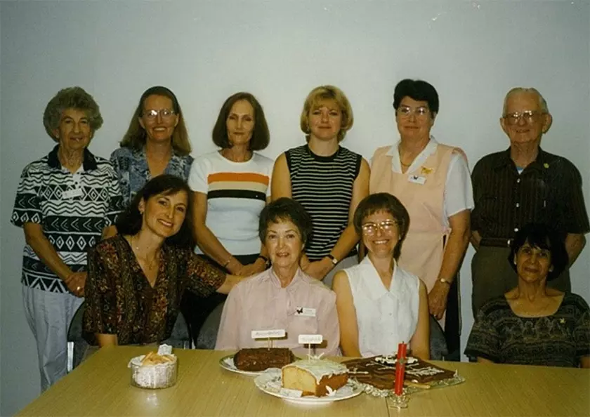 Photo of St John of God Murdoch Hospital’s “Muffin Club” circa 1996.