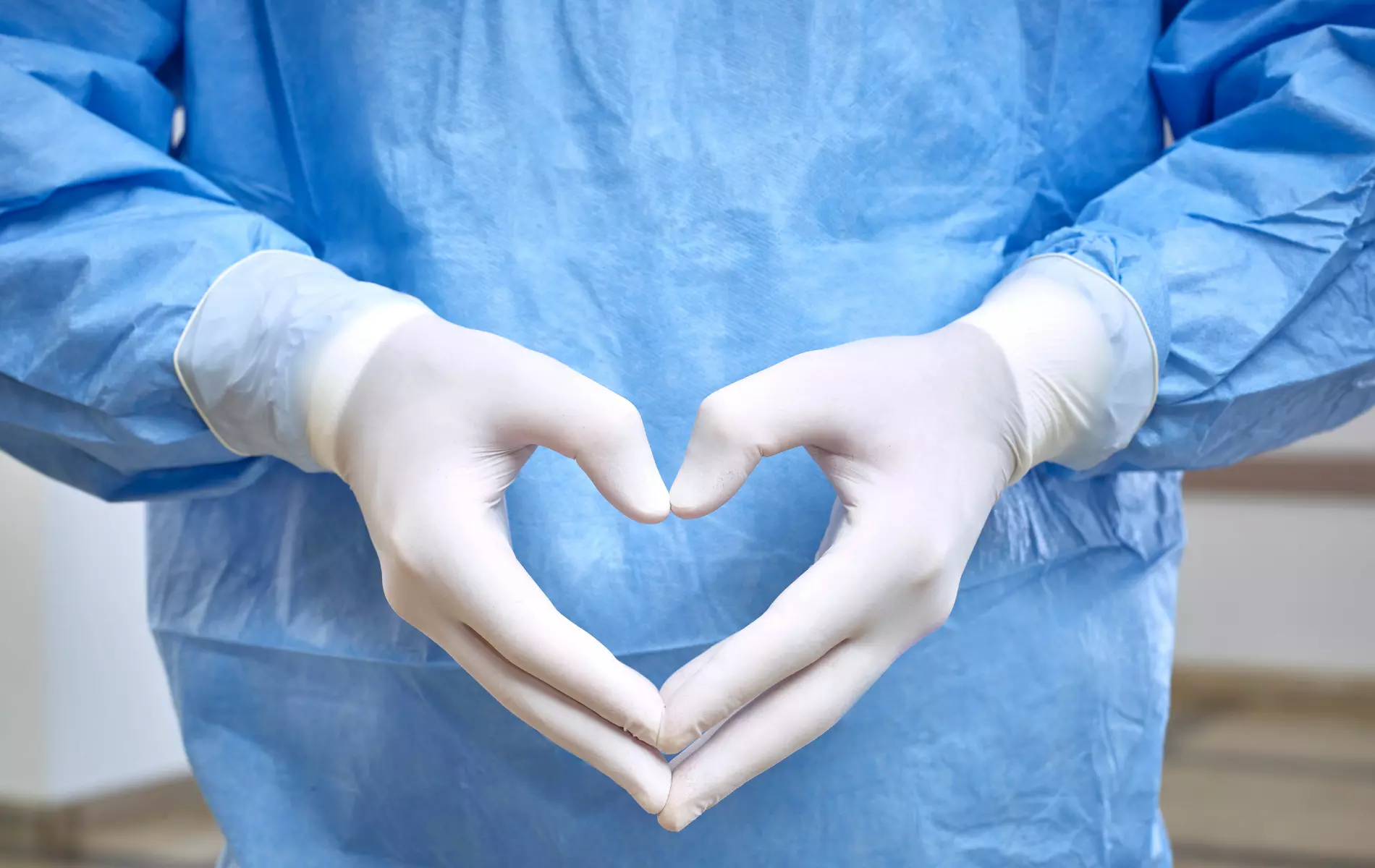 Doctor heart hands.